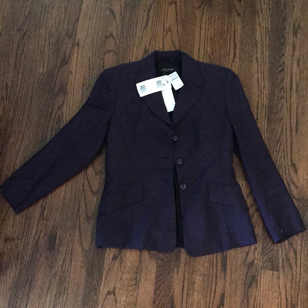 Purple Escada blazer, never worn with tags